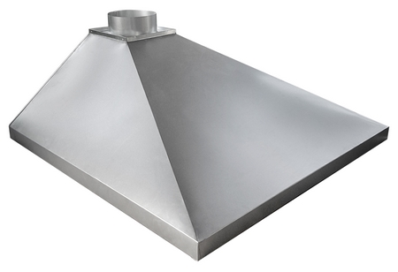 Зонт пристенный купольного типа из оцинкованной стали