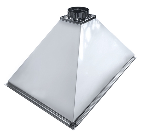 Зонт островной купольного типа из нержавеющей стали